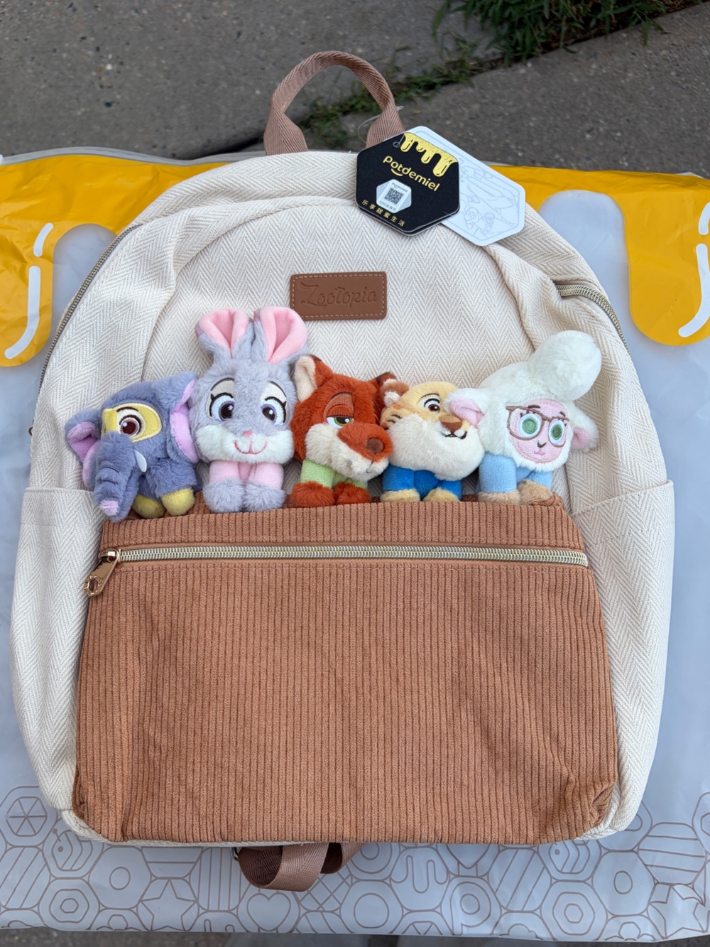 Disney Zootopia Meet My Friends Backpack Judy Nick Flash New With Tags